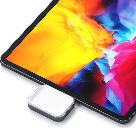 Satechi USB-C Wireless Charging Dock Βάση Φόρτισης σε Γκρι χρώμα για Apple AirPods