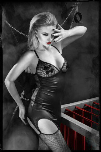 Demoniq Dark Desire Eris Φόρεμα Garter Dress Μαύρο