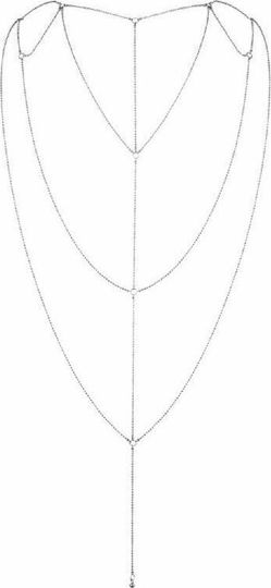 Bijoux Indiscrets Magnifique Back & Cleavage Chain Sexy Κόσμημα Ασημί