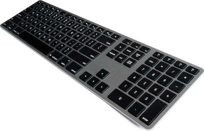 Matias Wired RGB Backlit Aluminum Keyboard for Mac Keyboard Only English UK Gray