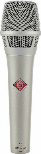 Neumann KMS-104-PLUS Condenser Microphone XLR Handmade for Vocals in Silver Color