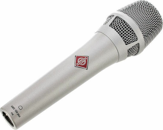 Neumann KMS-104-PLUS Condenser Microphone XLR Handmade for Vocals in Silver Color