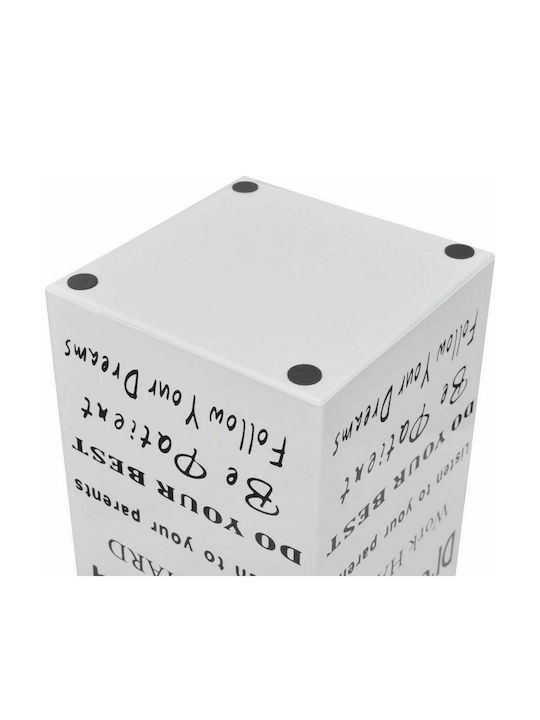 vidaXL Regenschirmständer Metallisch White 15.5x15.5x48.5cm 1Stück