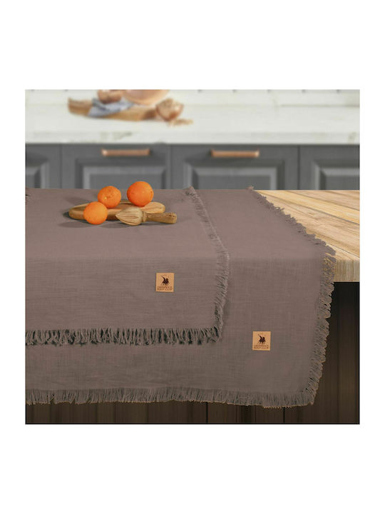 Greenwich Polo Club 2657 Cotton Tablecloth Brown 140x240cm