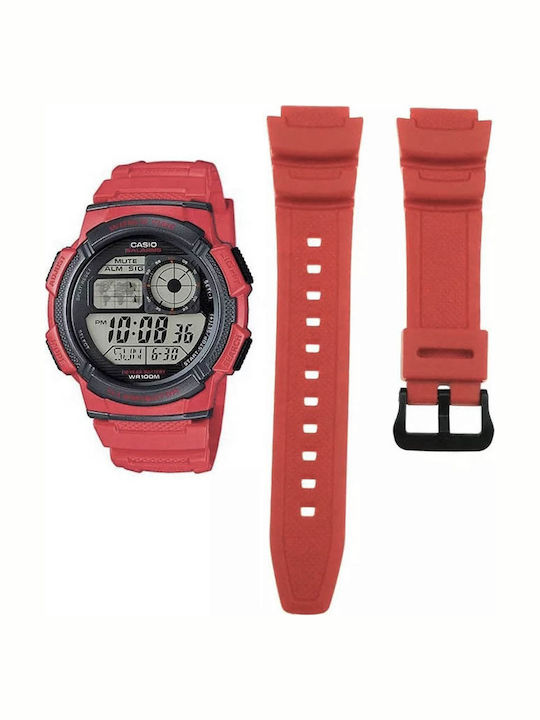 Casio Καουτσούκ Λουράκι 18mm