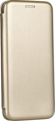 Forcell Synthetic Leather Book Gold (Galaxy A21s)