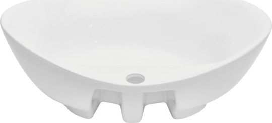 vidaXL Πάγκος με Νιπτήρα Μ60xΒ40xΥ16.3cm Γκρι