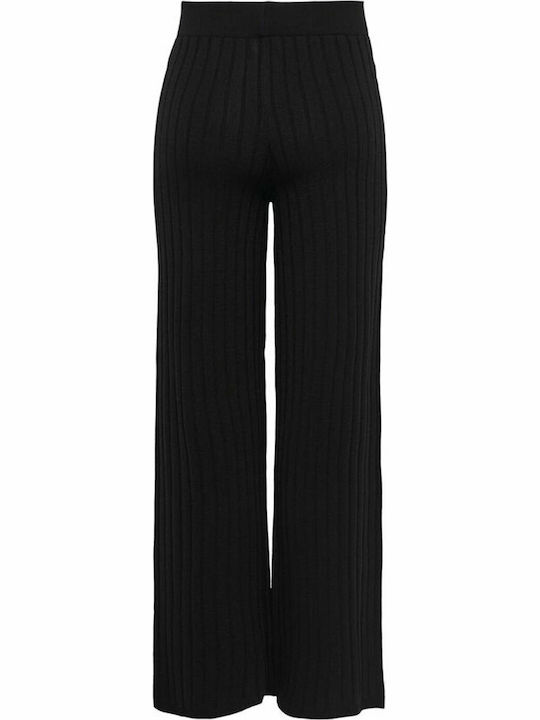 Tessa Femei Talie înaltă Din material textil Pantaloni cu Croială Normală Neagră