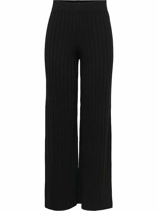 Tessa Femei Talie înaltă Din material textil Pantaloni cu Croială Normală Neagră