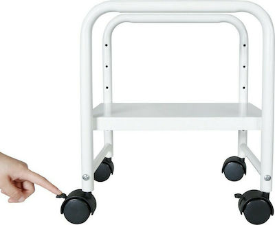 Eureka Ergonomic Floor Computer Stand with Casters White (ERK-CS-01W)