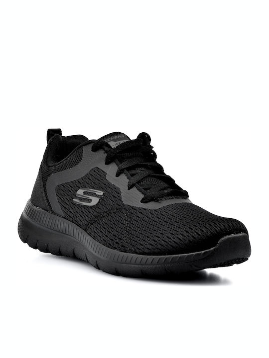 Engineered Mesh Lace-Up Damen Sneakers Schwarz
