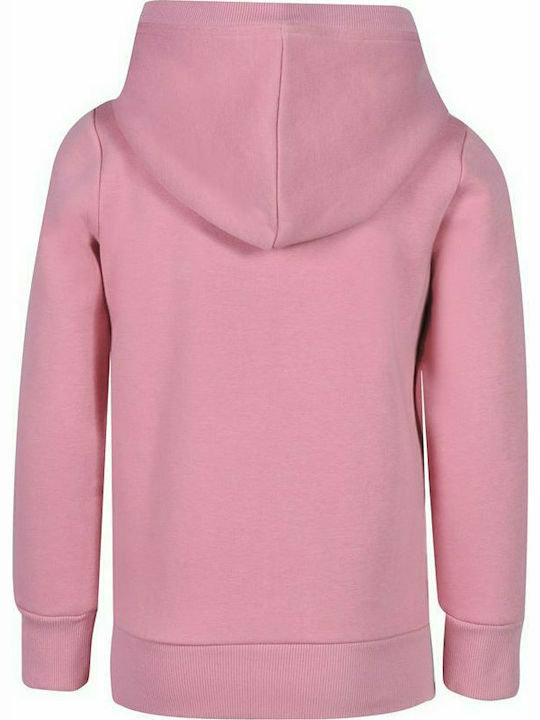 Athletic Kids Sweatshirt Cardigan with Hood Pink 1202-701022