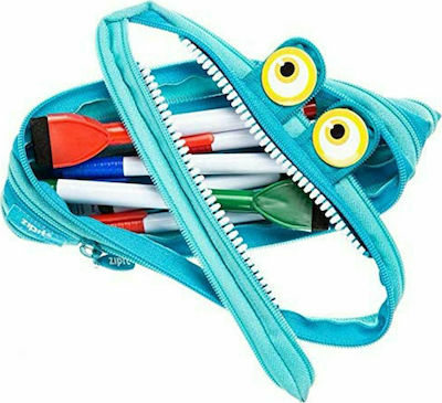 Zipit Wildlings Pencil Case with 1 Compartment Turquoise