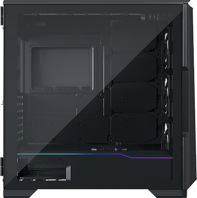 Phanteks Eclipse P500A DRGB Геймърско бюро Midi Tower Компютърна кутия със страничен прозорец Черен