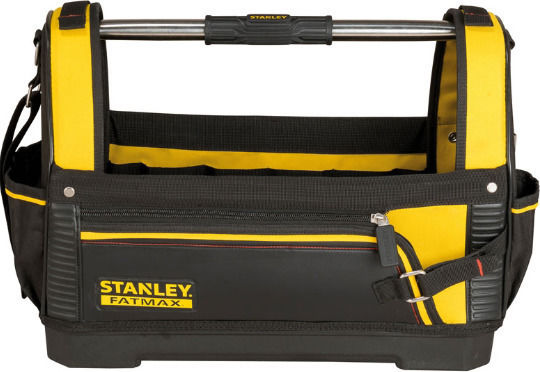 Stanley Fatmax Open Top Waterproof Black Shoulder Tool Bag 20lt Open