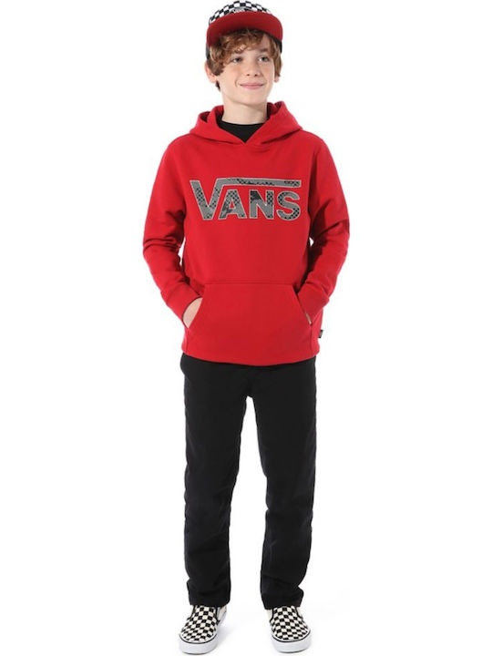 Kids Sweatshirt with Hood and Pockets Red Classic V II Hoodie Boys