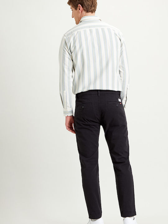 Xx Ανδρικό Παντελόνι Chino Ελαστικό Slim Fit Mineral Black