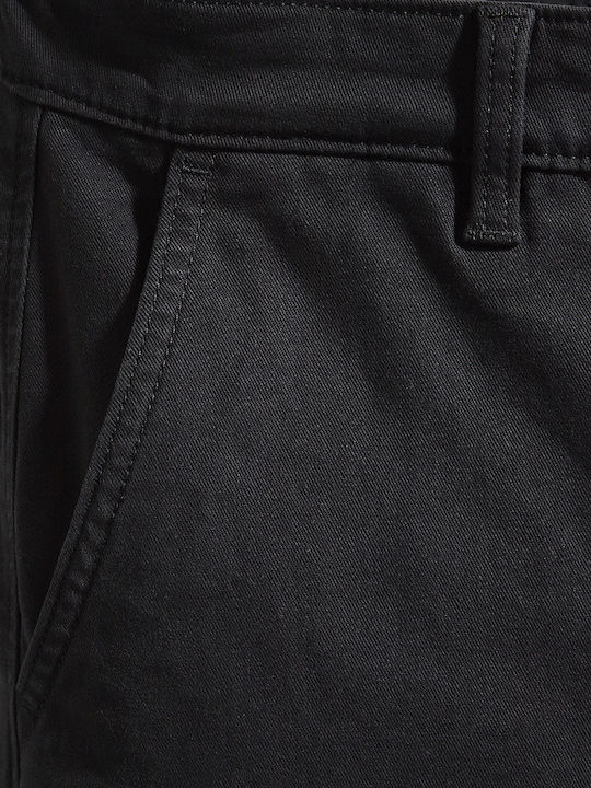 Xx Ανδρικό Παντελόνι Chino Ελαστικό Slim Fit Mineral Black