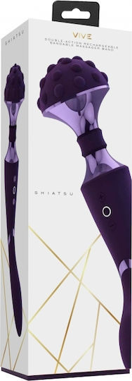 Vive Shiatsu Δονητής Μασάζ 28cm Purple