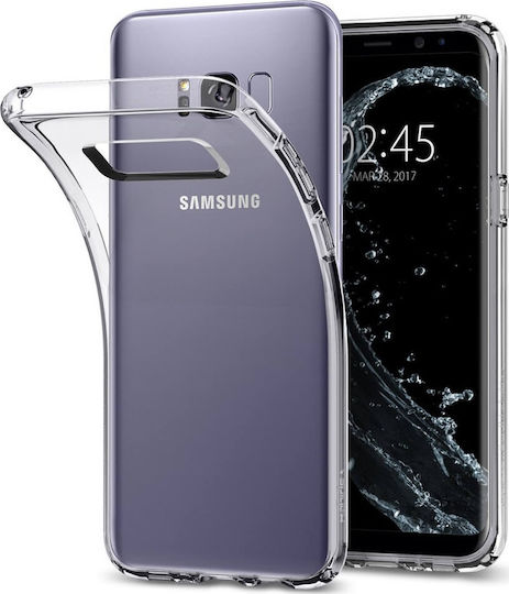 Spigen Liquid Crystal Back Cover Σιλικόνης Διάφανο (Galaxy S8+)