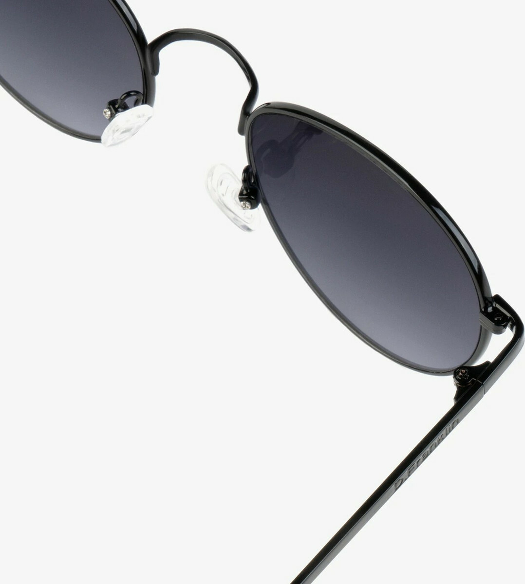 D.Franklin Sunglasses Classic Round DFKSUN04340814UNI Black Grad Blue