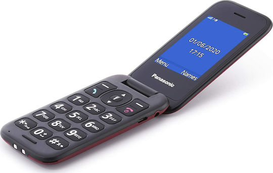 Panasonic KX-TU400 Single SIM Mobile with Large Buttons Red