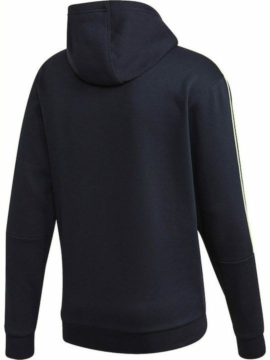 Adidas Ανδρικό Φούτερ με Κουκούλα και Τσέπες Navy Μπλε GL7456 | Skroutz.gr