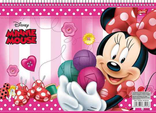 Salko Paper Μπλοκ Ζωγραφικής Minnie Α4 40 Φύλλα (Διάφορα Σχέδια) A4 21x29.7cm 40 Φύλλα (Διάφορα Σχέδια)