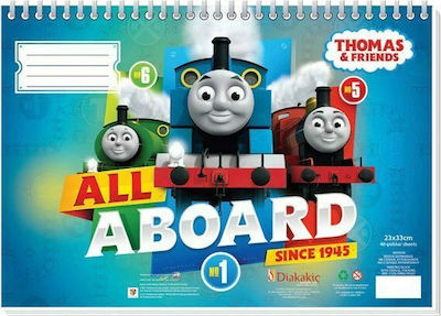 Luna Ζωγραφικό Μπλοκ Thomas & Friends C4 22.9x32.4cm 40 Blätter (Μiverse Designs)