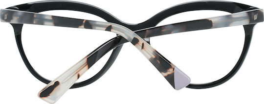 Web Rame Ochelari Pentru Femei Acetat Fluture Negru WE5250 A01