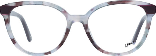 Web Rame Ochelari Pentru Femei Acetat Maro Tortoise WE5212 55A