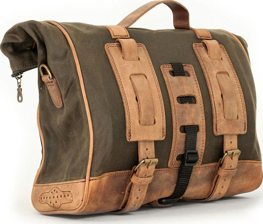 Racer Saddlebag Single Side Motorcycle Hard Side Case 15lt in Brown Colour