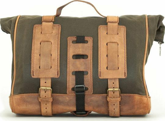 Longride Patriot Saddlebag Πλαϊνή Βαλίτσα Μοτοσυκλέτας 12lt σε Καφέ Χρώμα