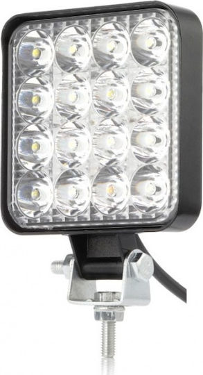Square Headlights Car LED Universal 10 - 30V 48W 2pcs