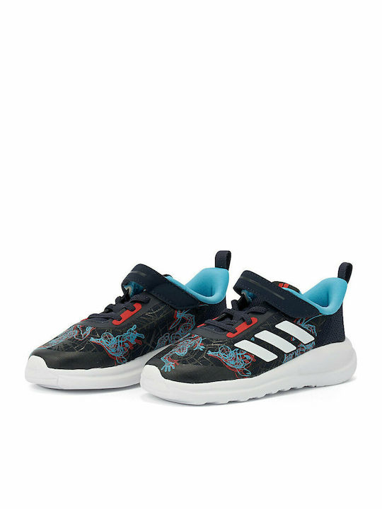 Fortarun Marvel Spider-Man Fortarun Kids Sports Shoes Running with Hoop & Loop Closure Legend Ink / Vivid Red / Signal Cyan