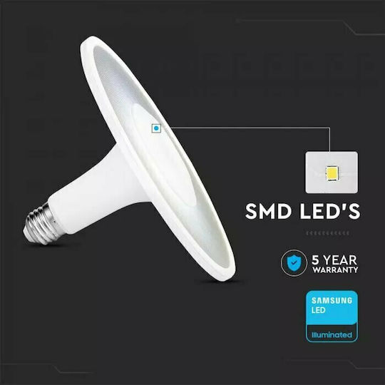 V-TAC LED Bulb 18W 125mm for Socket E27 Cool White 1200lm