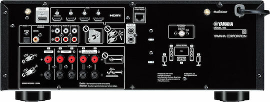 Yamaha RX-V4A Home Cinema Receiver 4K/8K 5.2 Channels 115W/6Ω with HDR Black