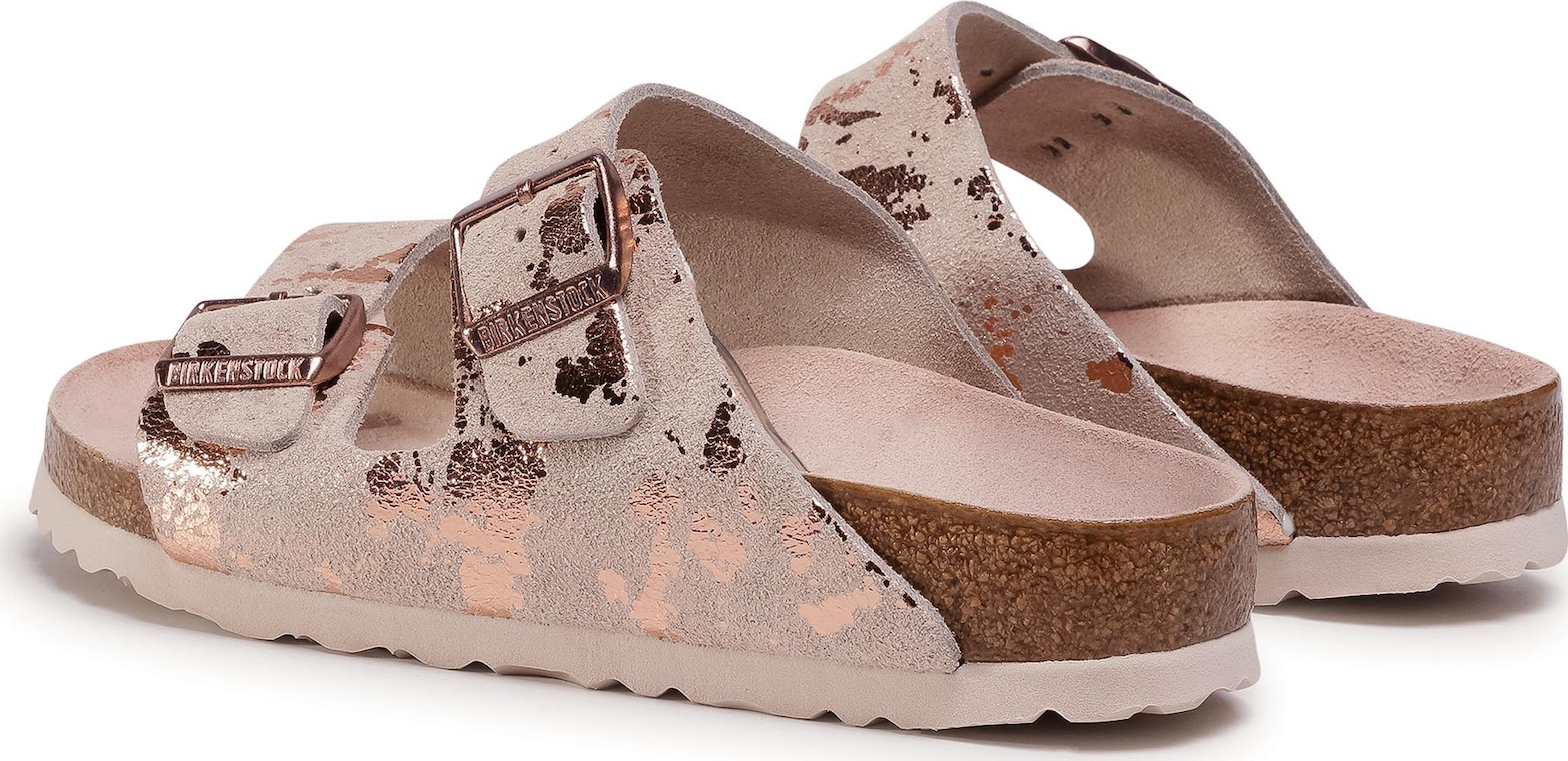 birkenstock vintage metallic rose copper leather