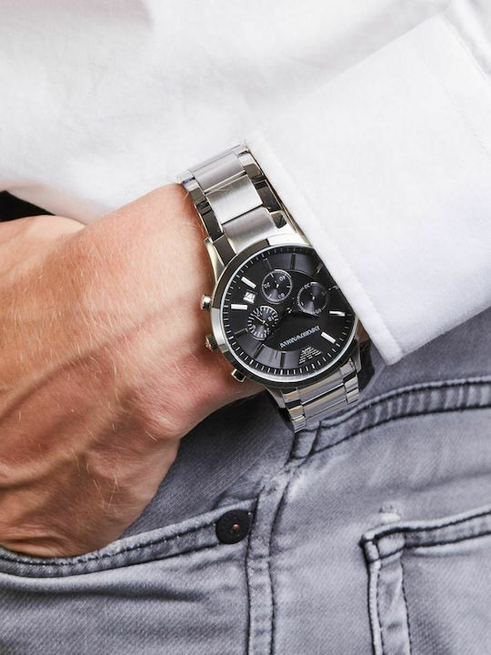 Emporio Armani Renato Ρολόι Μπαταρίας Emporio Armani Renato Ρολόι Μπαταρίας