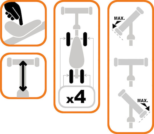 Stamp Baby Walker Ride On για 12+ μηνών Ροζ