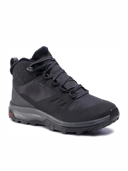 Salomon Outsnap CSWP Women's Hiking Boots Black / Ebony