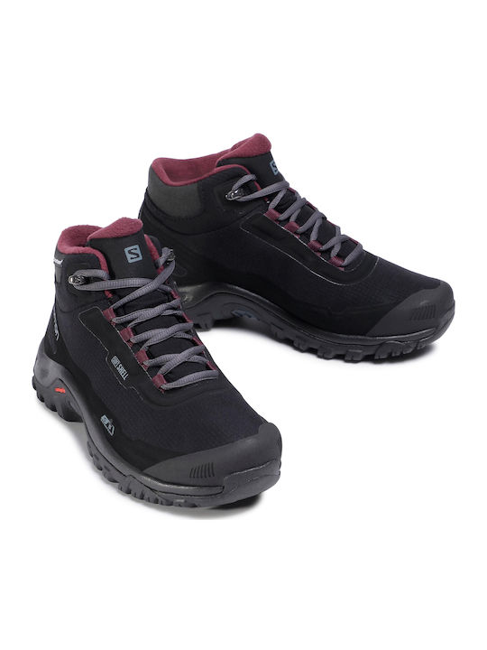 Salomon Shelter CS Women's Hiking Boots Black / Ebony / Winetast