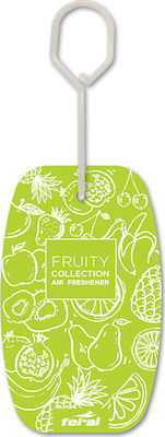 Feral Car Air Freshener Tab Pendand Fruity Collection Green Apple