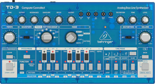Behringer TD-3 TD-3-BB Синтезатор Синьо Прозрачно