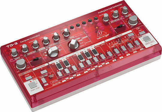 Behringer TD-3 TD-3-SB Synthesizer Red Transparent