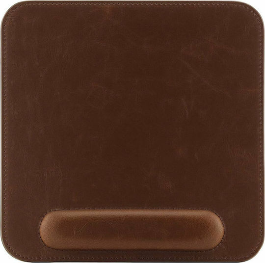 Londo Leder Mauspad (210mm) mit Handgelenkstütze Braune