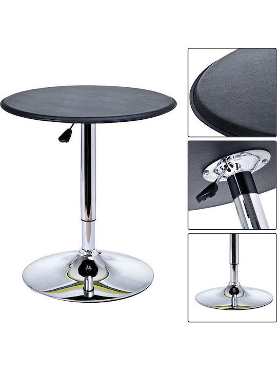 Τραπέζι Μπαρ Πτυσσόμενο Ξύλινο με Μεταλλικό Σκελετό Μεταλλικό 63x63x67εκ.
