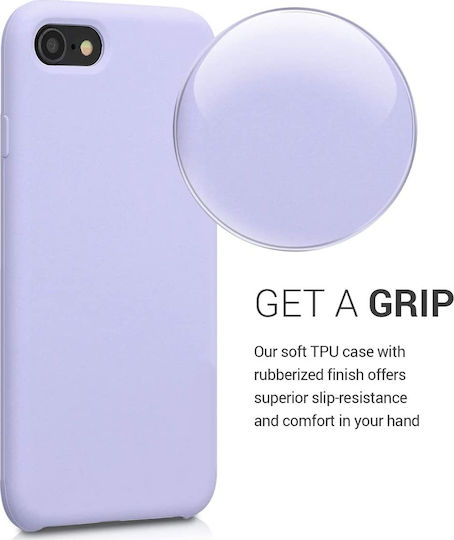 KWmobile Soft Flexible Back Cover Silicone Purple (iPhone SE 2022/2020)