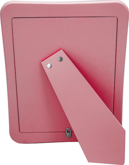 Prince Silvero Schühchen Kinder Fotorahmen Silber Rosa 9x13cm