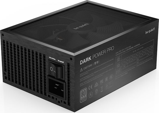 Be Quiet Dark Power Pro 12 1200W Μαύρο Τροφοδοτικό Υπολογιστή Full Modular 80 Plus Titanium